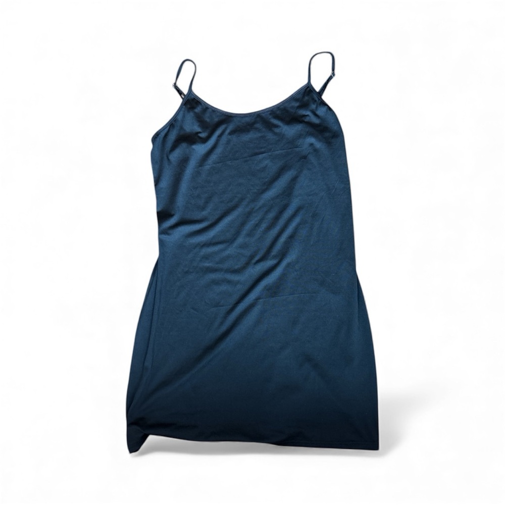 Black Slip Dress Large 90s Minimalist, minidress